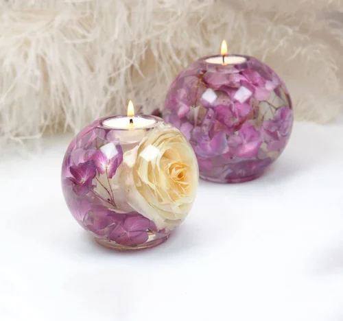Crystal Ball Candles Holders